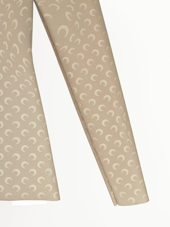 Marine Serre White Line FW20 Taupe Reflective Moon-Print Top - Picture 5 of 8